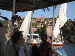 Joanne Patterson; Trips; Egypt; Lunch Basma Outdoor Restaurant; Boat Ride from Basma Restaurant